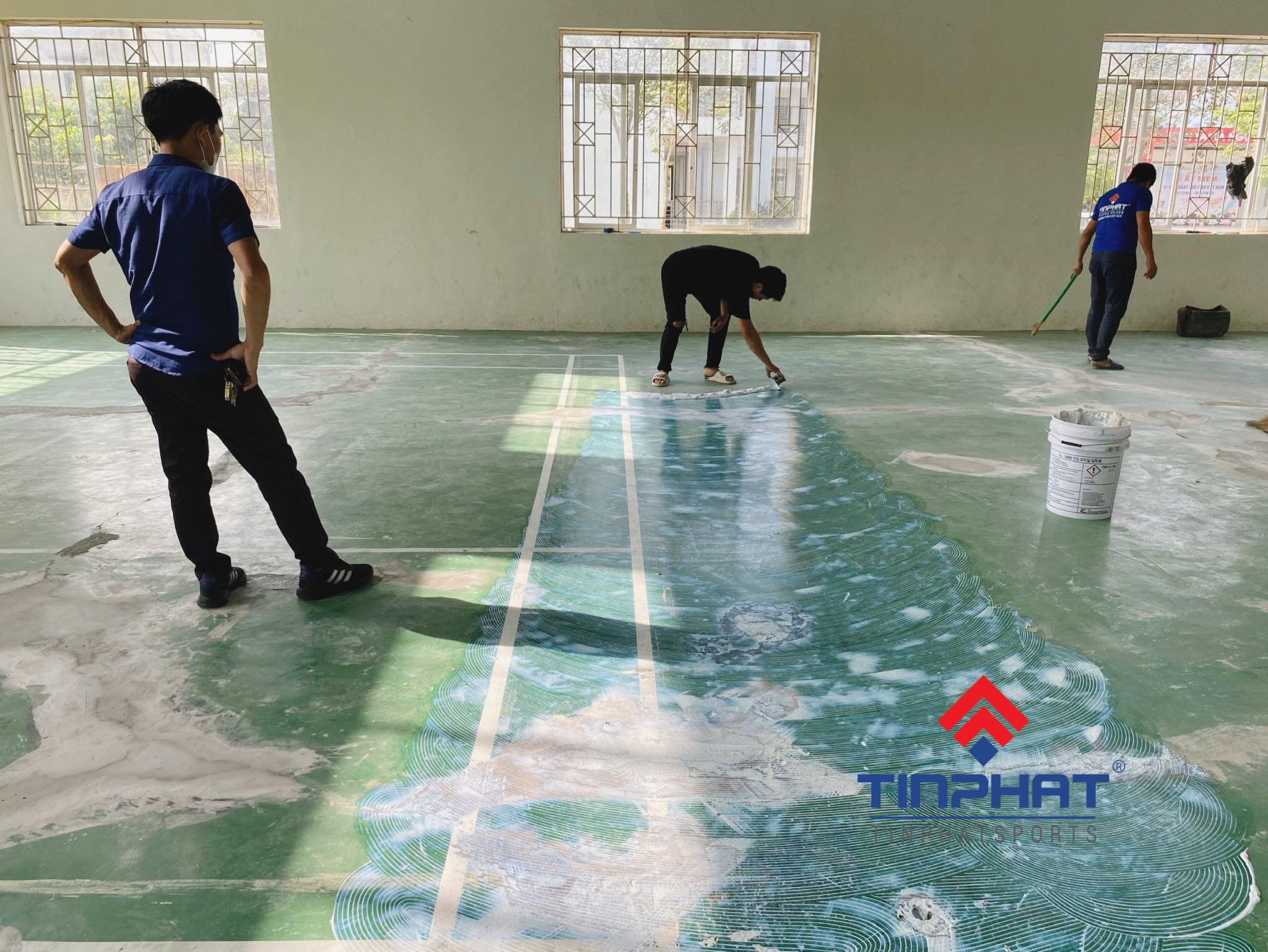 thảm sân cầu lông