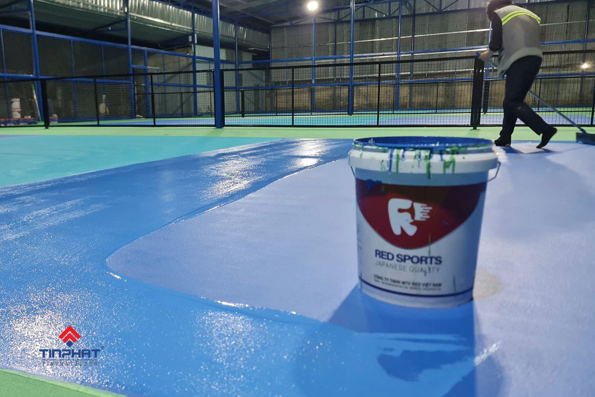 Son thi cong san pickleball red japan