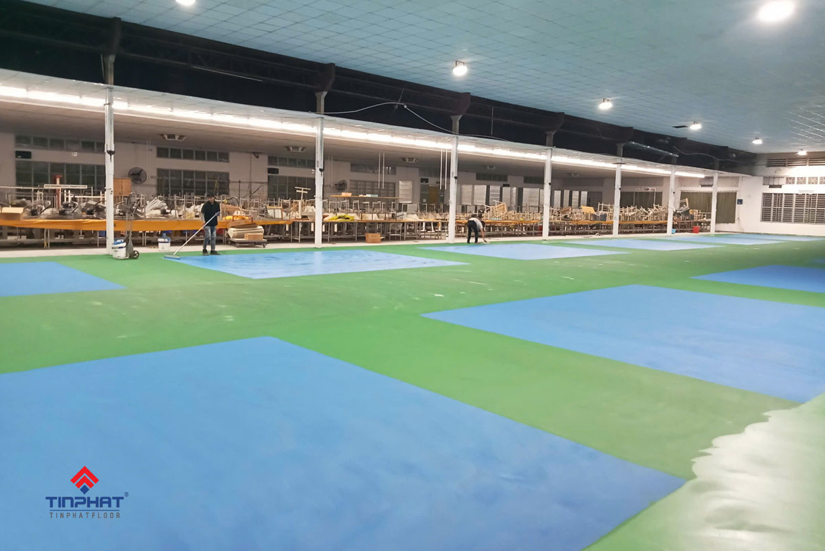 thi cong son san pickleball