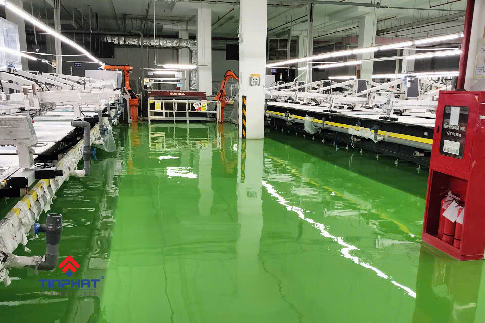 Dự án sơn epoxy xưởng may tại Hải Phòng