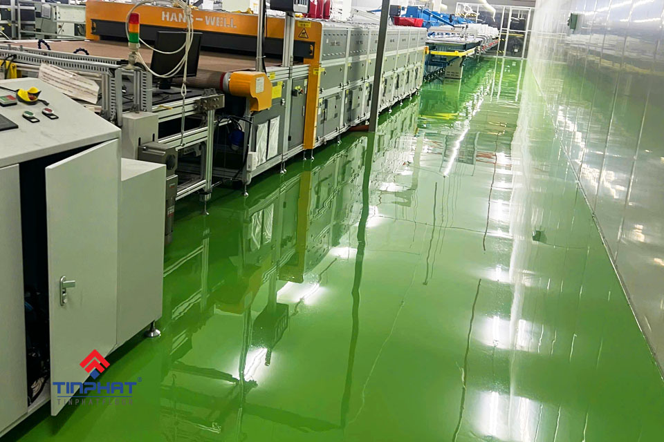 Dự án sơn epoxy xưởng may tại Hải Phòng