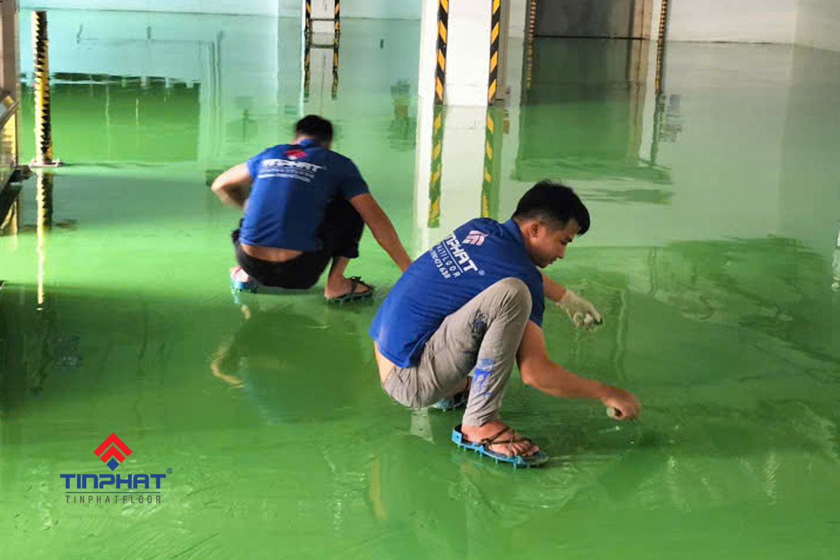 thi công sơn epoxy 2 thành phần