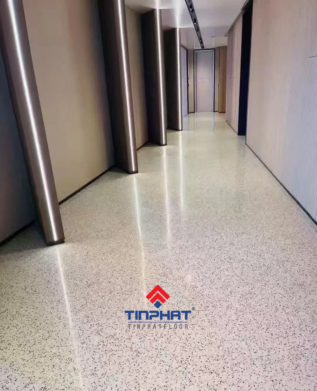 sơn epoxy cát màu