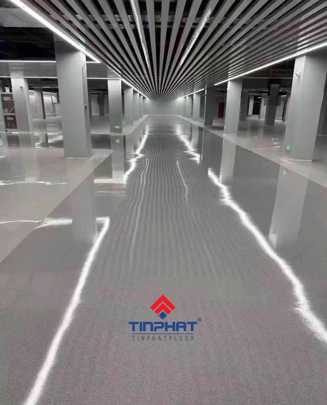 sơn epoxy cát màu